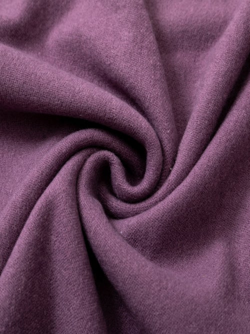 Écharpe en cachemire violet Recto-Verso - Kiabi