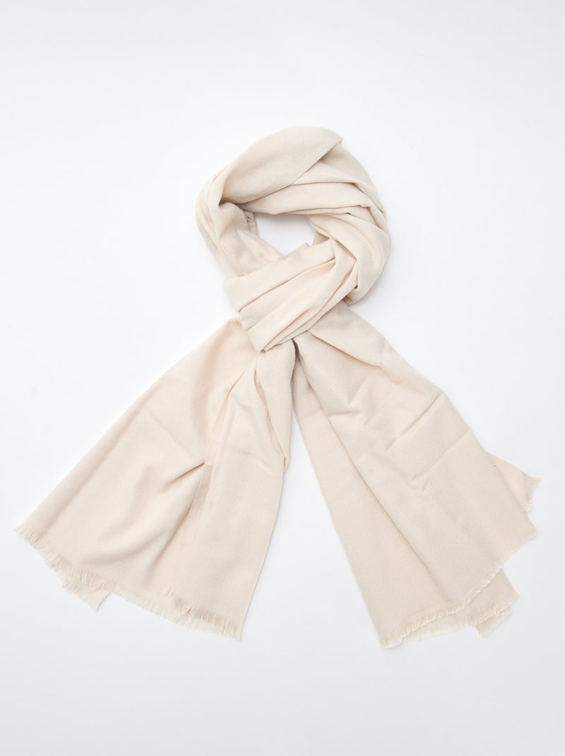 Écharpe Femme Beige Et Or - Neuve Avec étiquettes