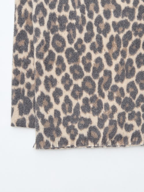 Echarpe en maille chaude et douce - Kiabi