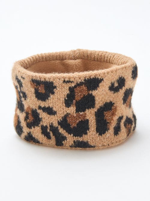 Echarpe en maille leopard - Kiabi