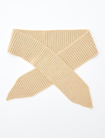 Echarpe en maille lourde format foulard