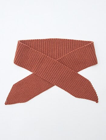 Echarpe en maille lourde format foulard