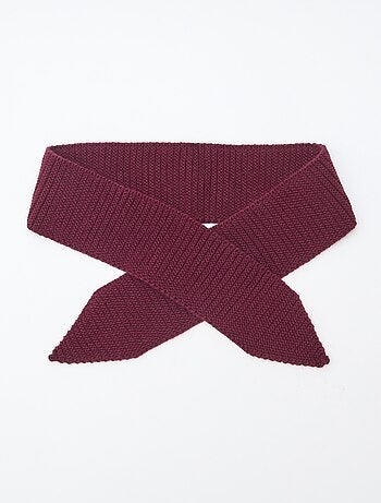 Echarpe en maille lourde format foulard