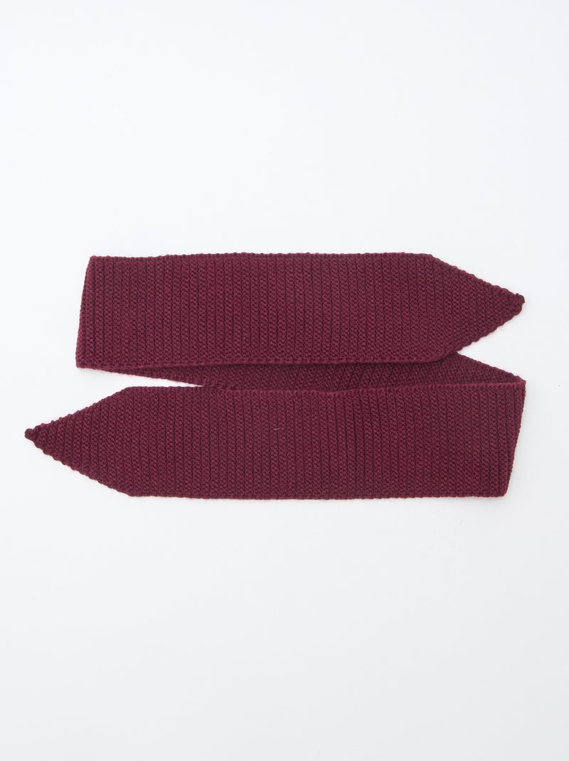 Echarpe en maille lourde format foulard Rouge - Kiabi