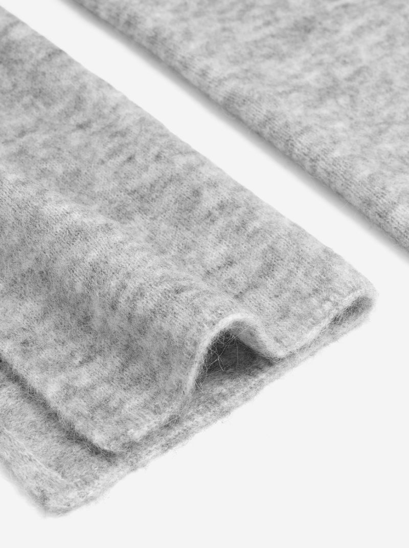 Echarpe en mohair Gris - Kiabi