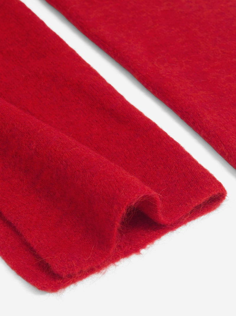 Echarpe en mohair Rouge - Kiabi