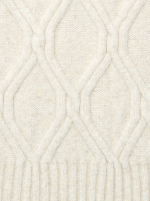 Echarpe en tricot en maille chaude torsadée - Kiabi