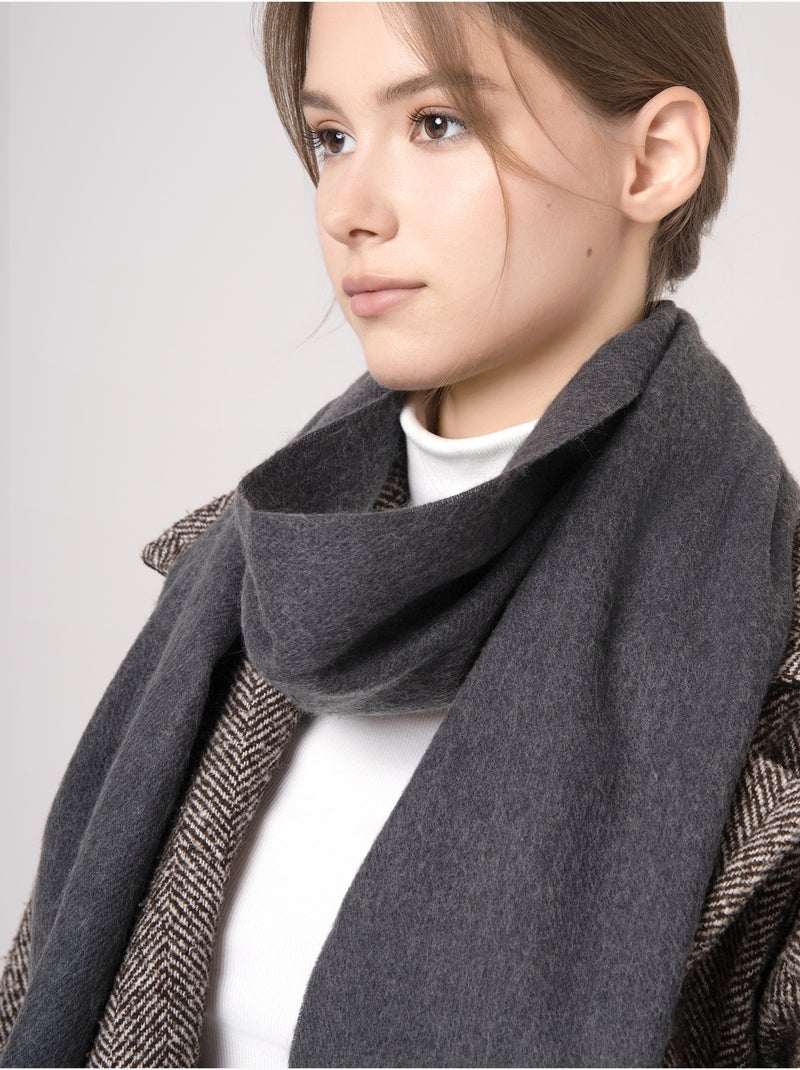 Echarpe Everest - Made in France Gris foncé - Kiabi