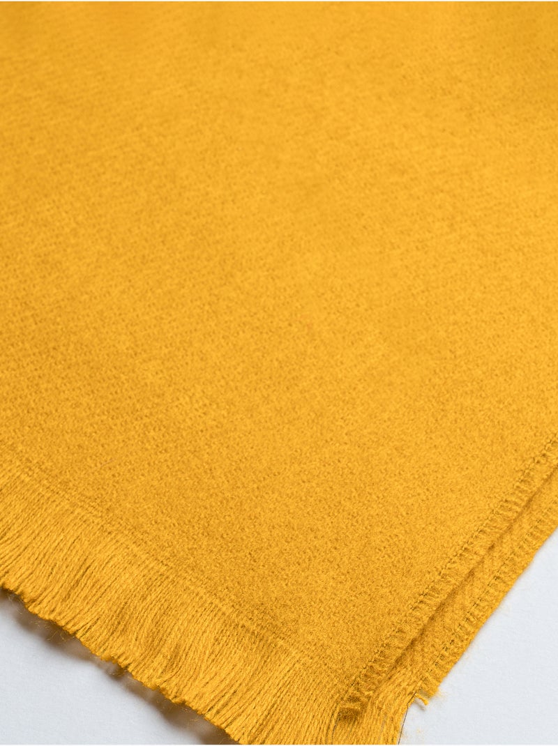 Echarpe Everest - Made in France Jaune moutarde - Kiabi