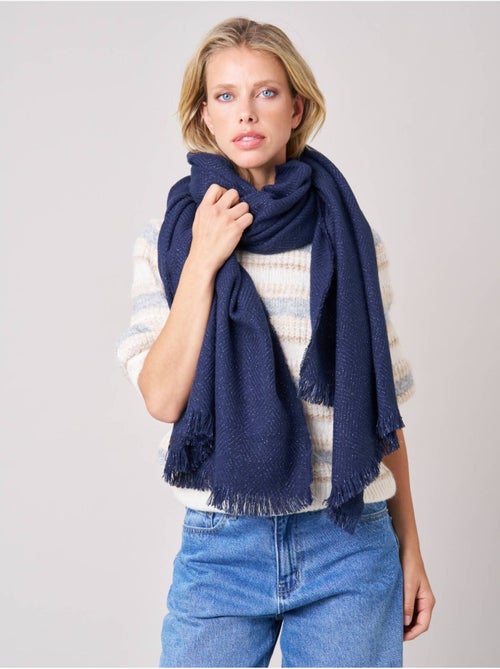 Écharpe femme chevron avec franges 'Deeluxe' - Kiabi Écharpe femme chevron avec franges 'Deeluxe' - Kiabi