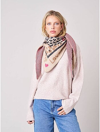 Echarpe femme imprimé animalier 'Deeluxe'
