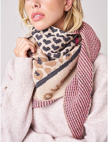Echarpe femme imprimé animalier 'Deeluxe'