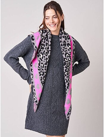 Echarpe femme imprimé animalier 'Deeluxe'