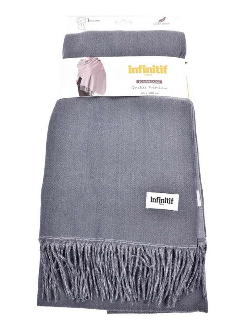 Echarpe Femme INFINITIF 60X180CM Gris - Kiabi