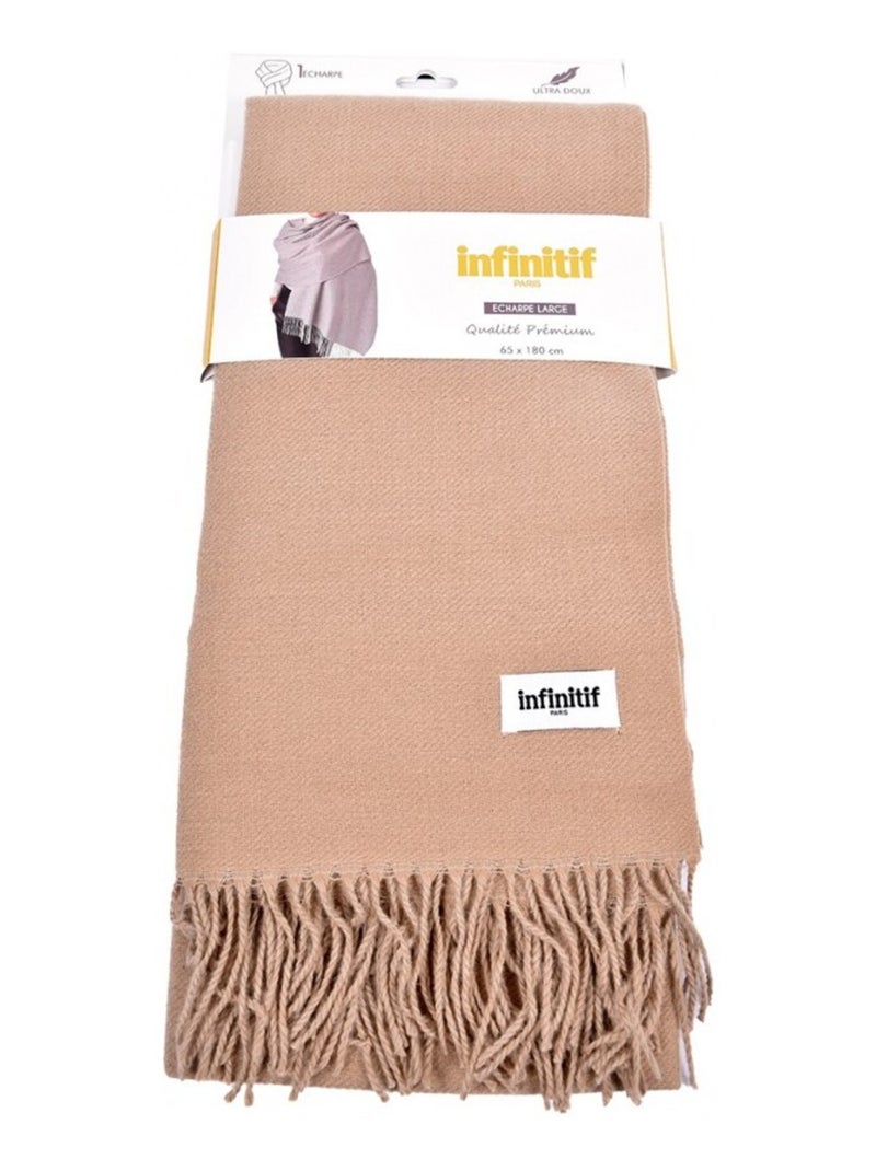 Echarpe Femme INFINITIF 60X180CM Taupe - Kiabi
