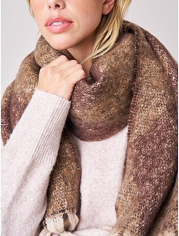 Echarpe femme motif graphique losange 'Deeluxe'