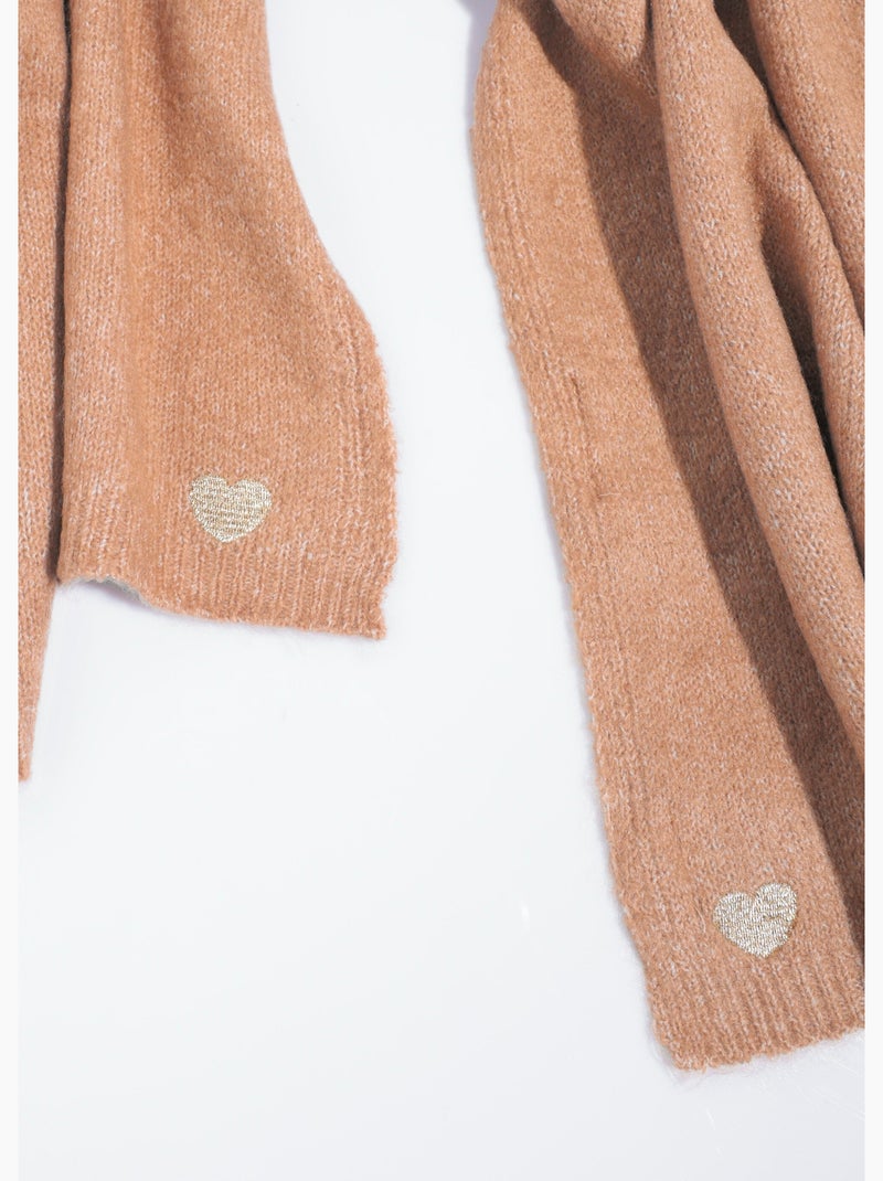 Echarpe fines cotes chaude avec laine - AFIBEL Camel - Kiabi