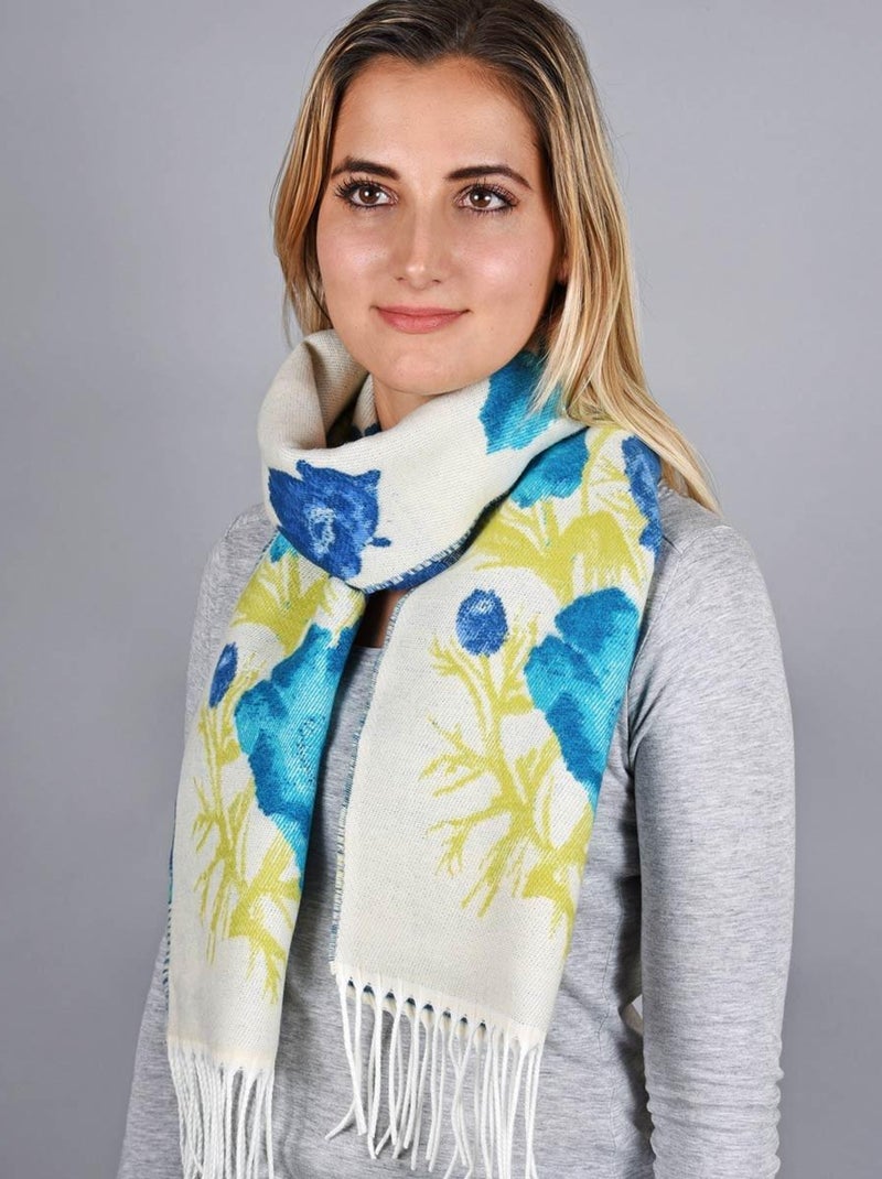 Echarpe Flana - Fabriqué en France Bleu - Kiabi