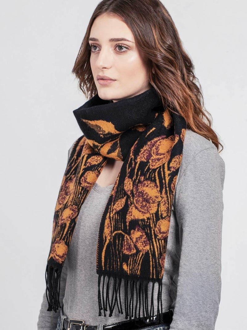 Echarpe Floraison - Fabriqué en France Orange - Kiabi