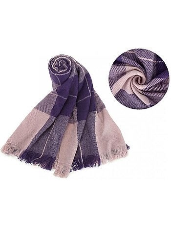 Écharpe foulard châle à carreaux - style vintage - miss lulu