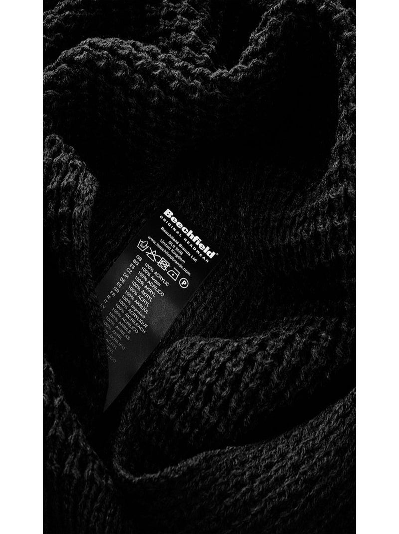 Echarpe gaufrée classique unisexe pour adultes - beechfield Noir - Kiabi