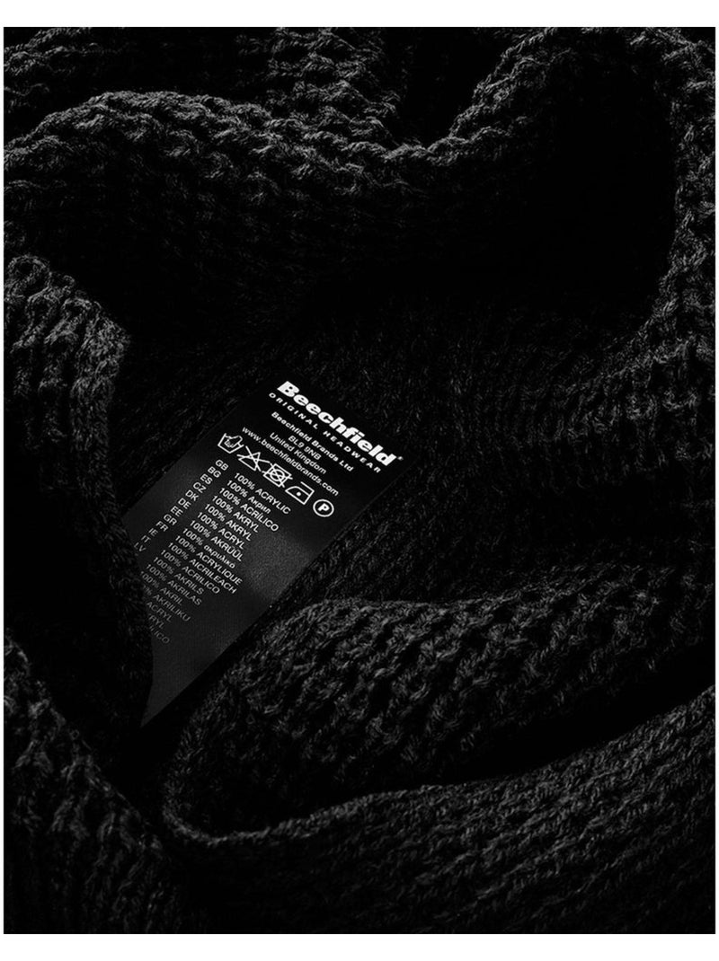 Echarpe gaufrée classique unisexe pour adultes - beechfield Noir - Kiabi
