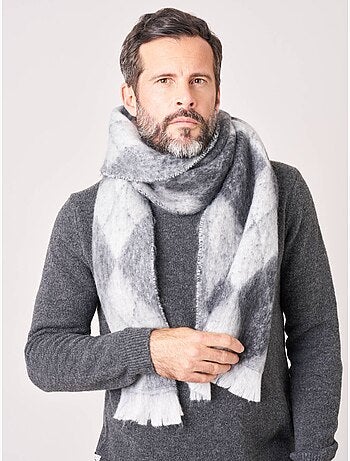 Écharpe homme à motifs losanges 'Deeluxe'