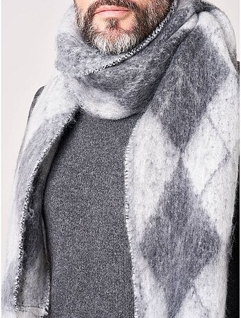 Écharpe homme à motifs losanges 'Deeluxe'