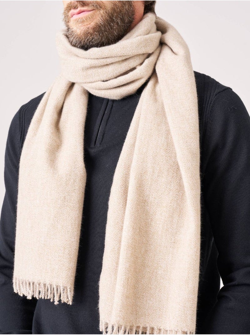 Écharpe homme douce et chaude 'Deeluxe' Beige - Kiabi