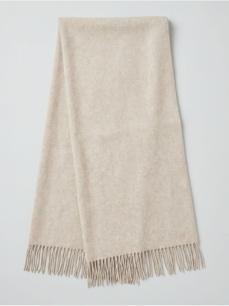 Écharpe homme douce et chaude 'Deeluxe' Beige - Kiabi