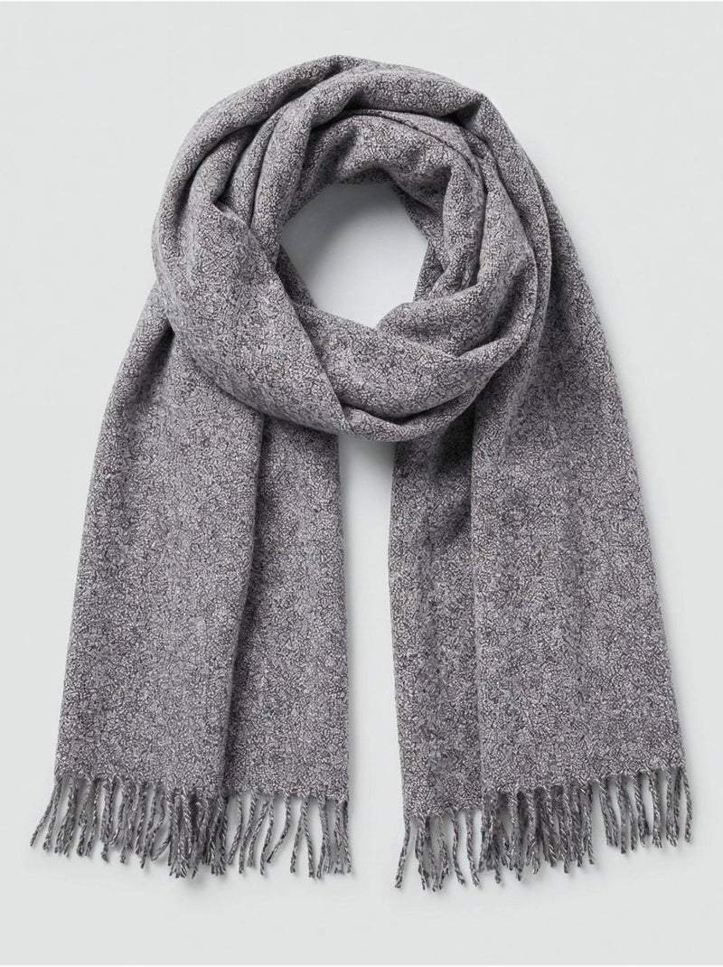 Écharpe homme douce et chaude 'Deeluxe' Gris - Kiabi