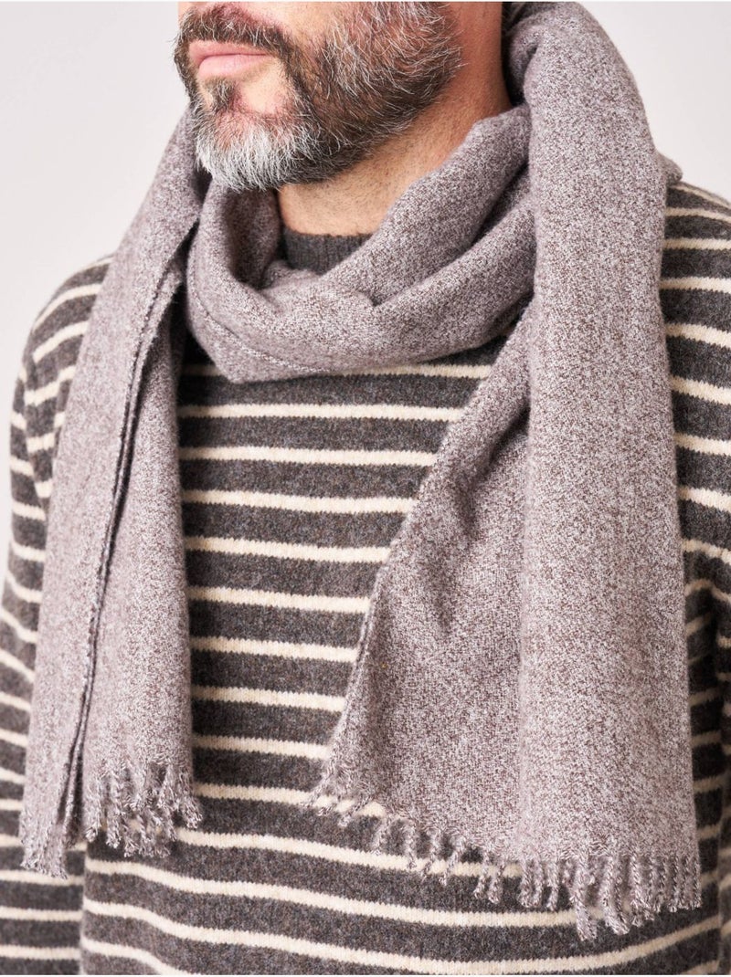 Écharpe homme douce et chaude 'Deeluxe' Marron - Kiabi