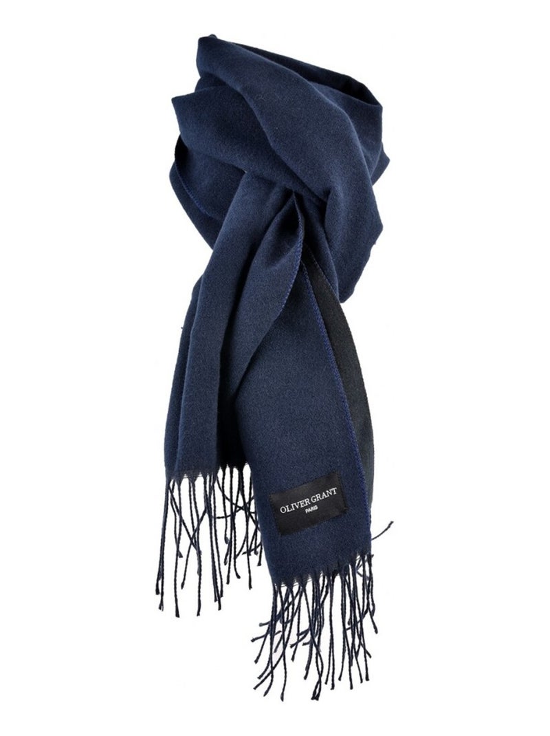 Echarpe Homme OLIVER GRANT 40x195cm Bleu marine - Kiabi