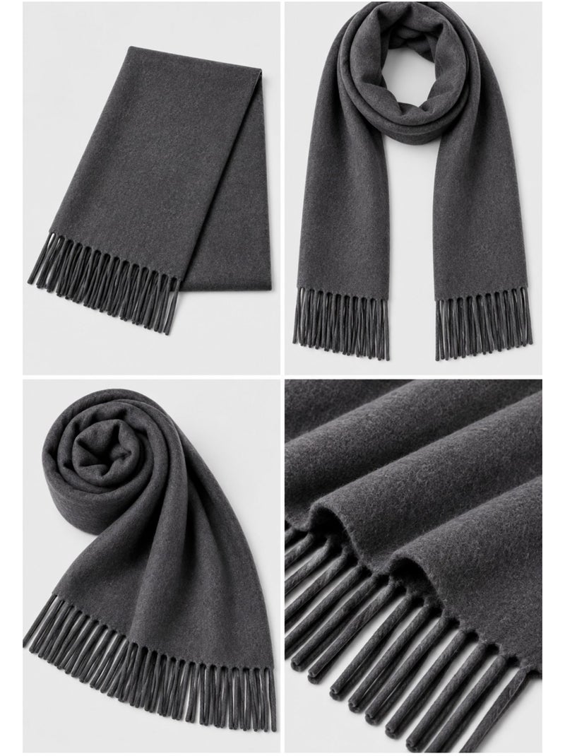 Echarpe kebello gris anthracite - Kiabi