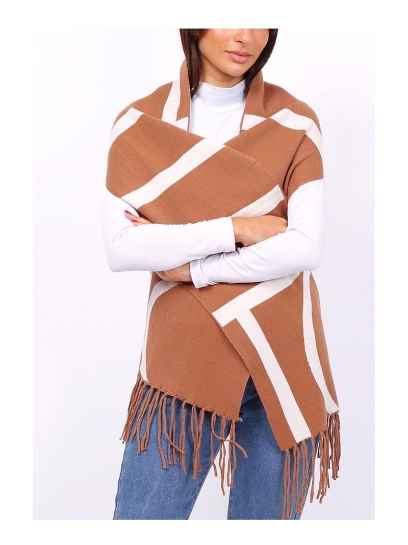 Echarpe Kebello Marron - Kiabi