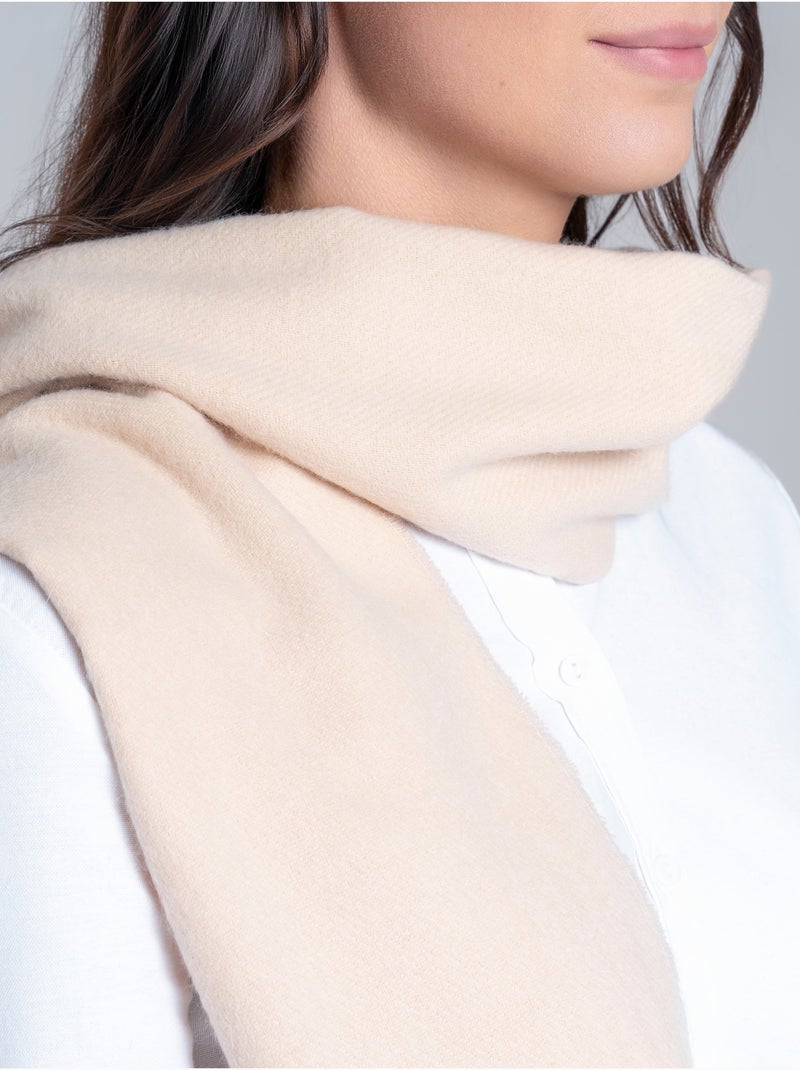 Echarpe Lana - Fabriqué en France Blanc nacré - Kiabi
