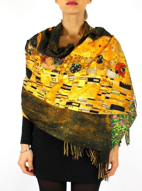 Echarpe "Le baiser" Klimt Kebello - Kiabi