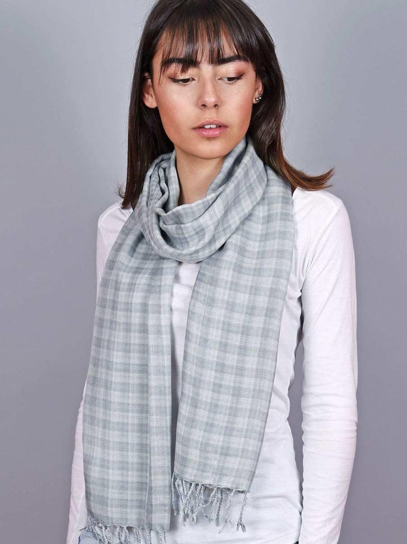Echarpe légère Alma Gris - Kiabi