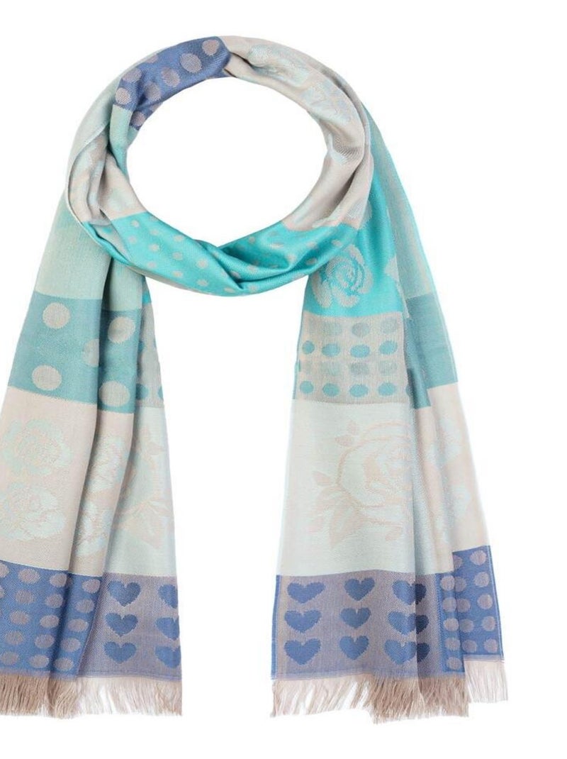 Echarpe Légère Erosia - Fabriqué en France Bleu - Kiabi