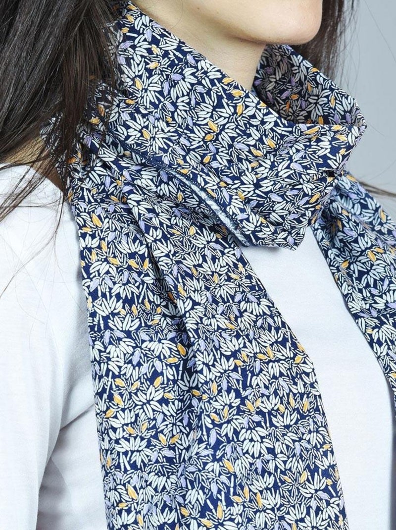 Echarpe légère Figlia - Made in Europe Bleu marine - Kiabi