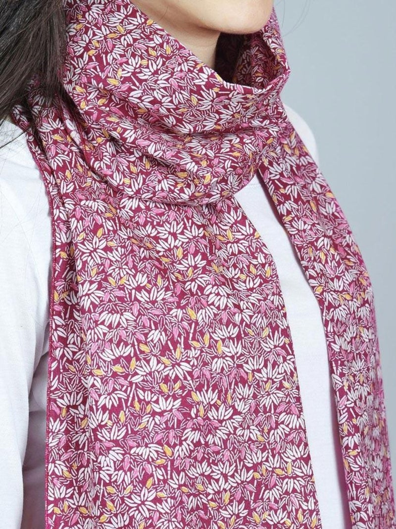Echarpe légère Figlia - Made in Europe Bordeaux - Kiabi