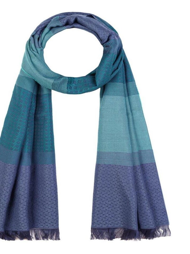 Echarpe Légère Girona - Fabriqué en France Bleu - Kiabi
