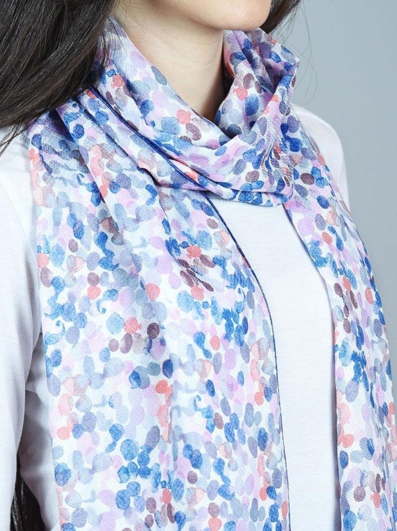 Echarpe légère Iranja - Made in UE Bleu - Kiabi