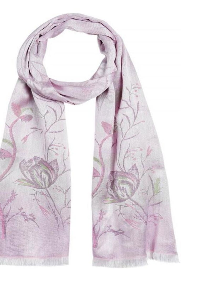 Echarpe légère Montmeyan - Fabriqué en France Rose - Kiabi