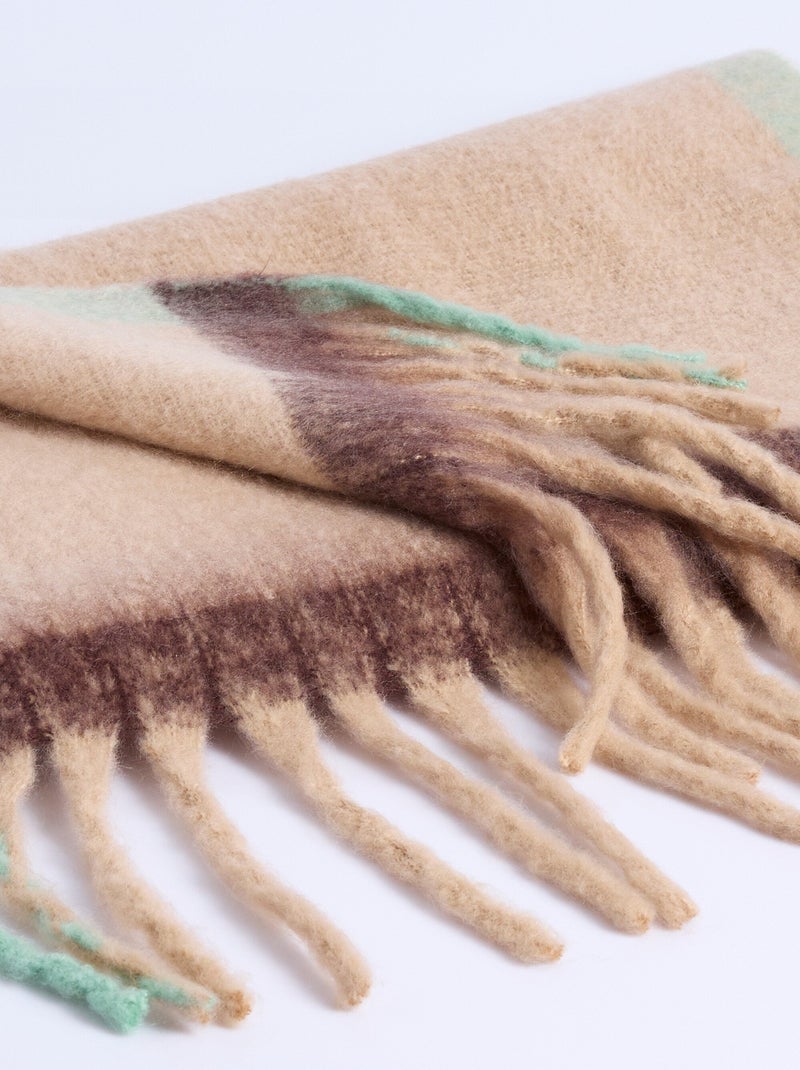 Echarpe longue multicolore fantaisie - AFIBEL Beige - Kiabi
