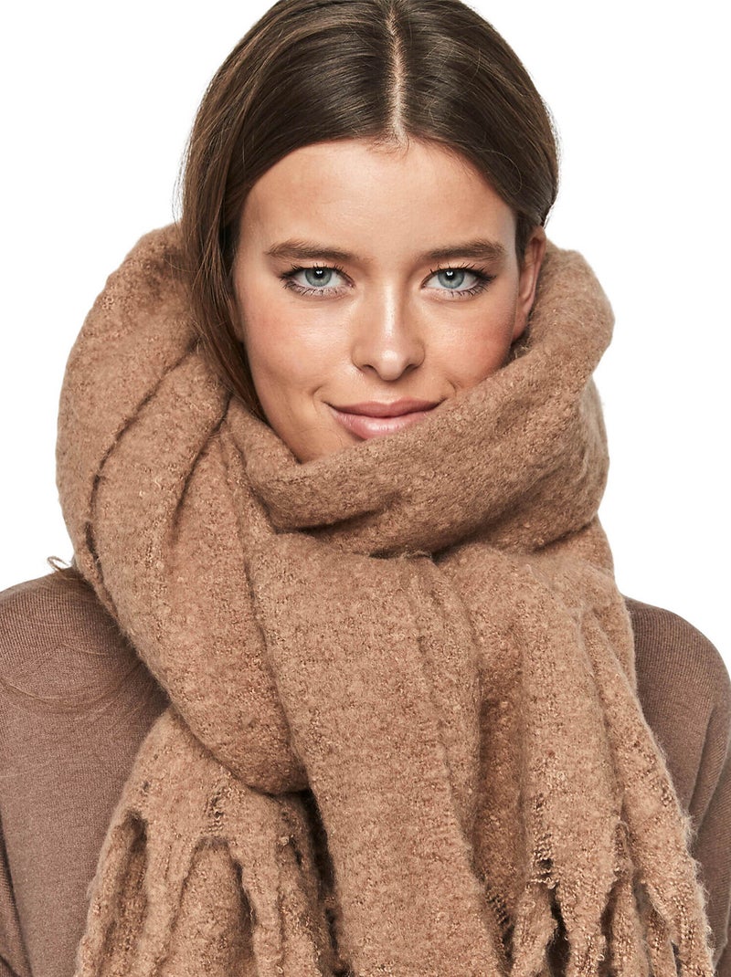Echarpe longue PC1 STYLE ADD Marron - Kiabi