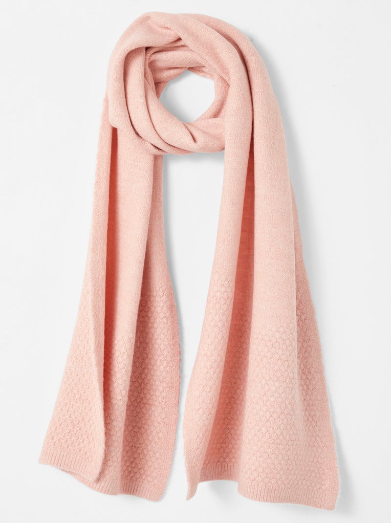 Echarpe maille fantaisie Thermolactyl - Damart Rose - Kiabi