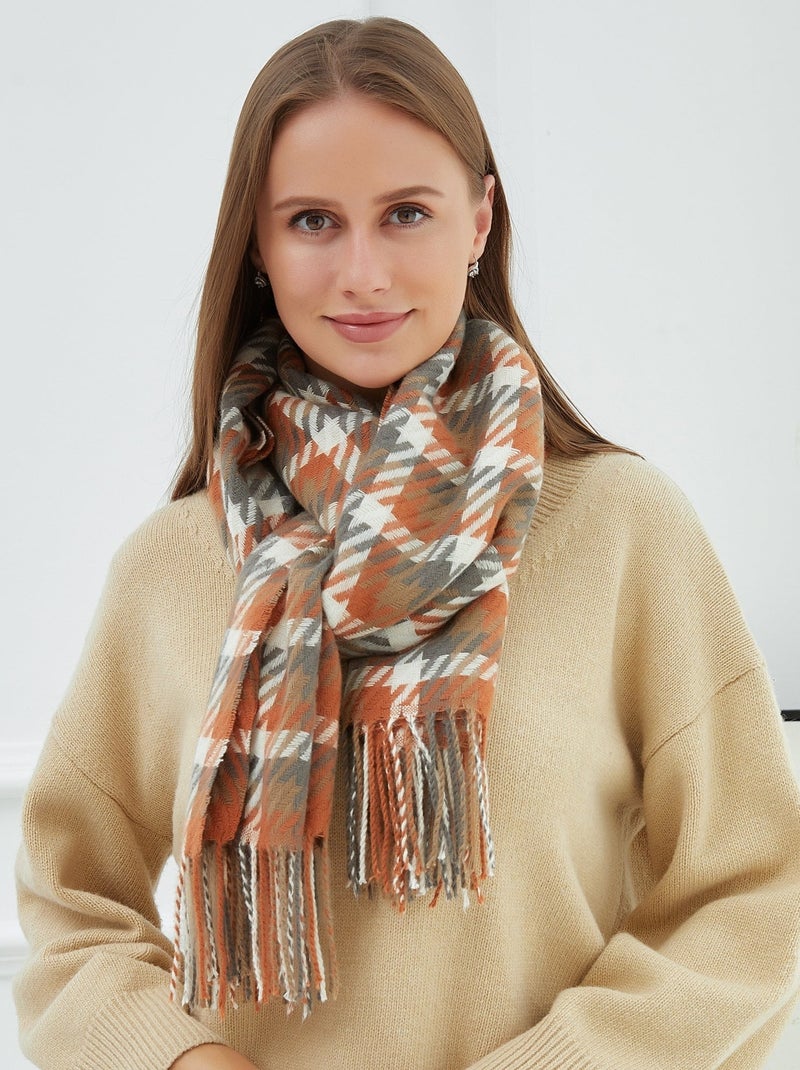 Echarpe MICHELA Marron chocolat - Kiabi