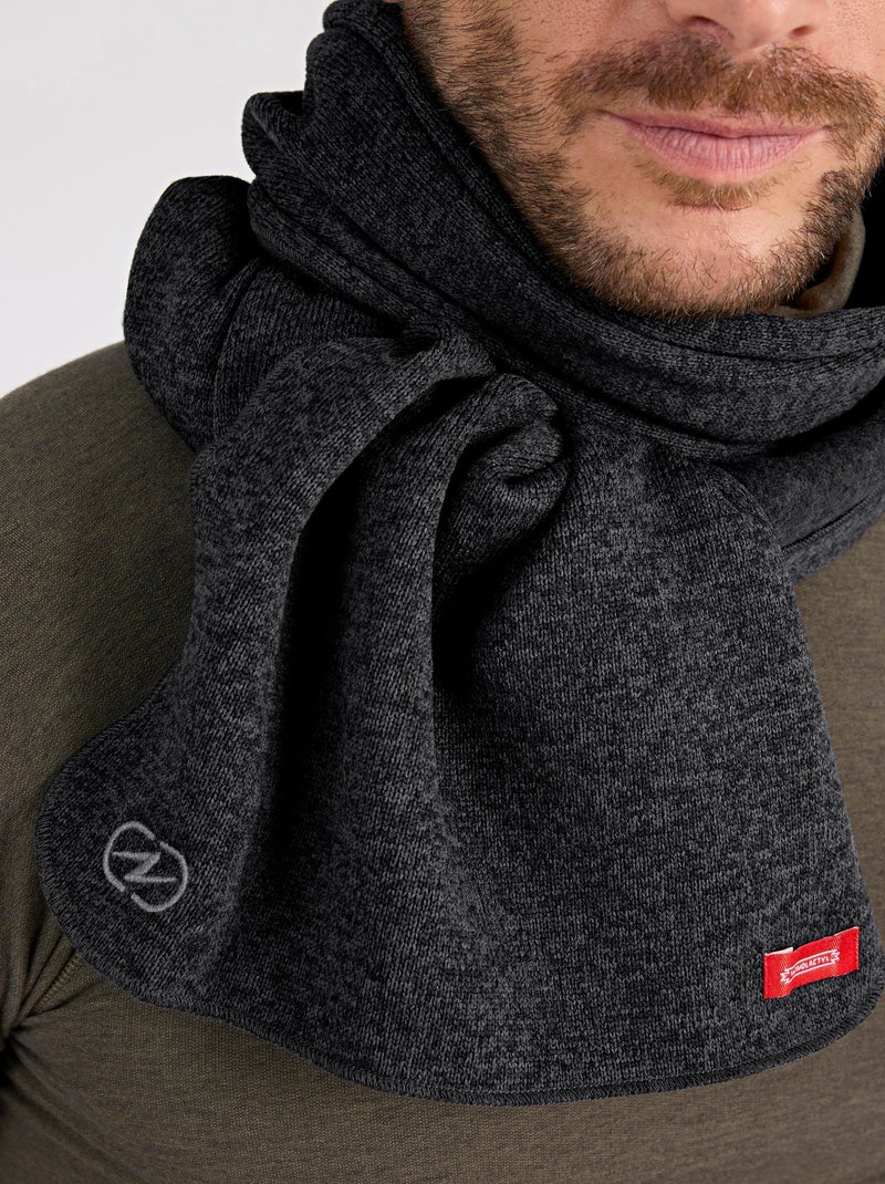 Écharpe mixte maille polaire chaude Thermolactyl - DamartSport Noir - Kiabi