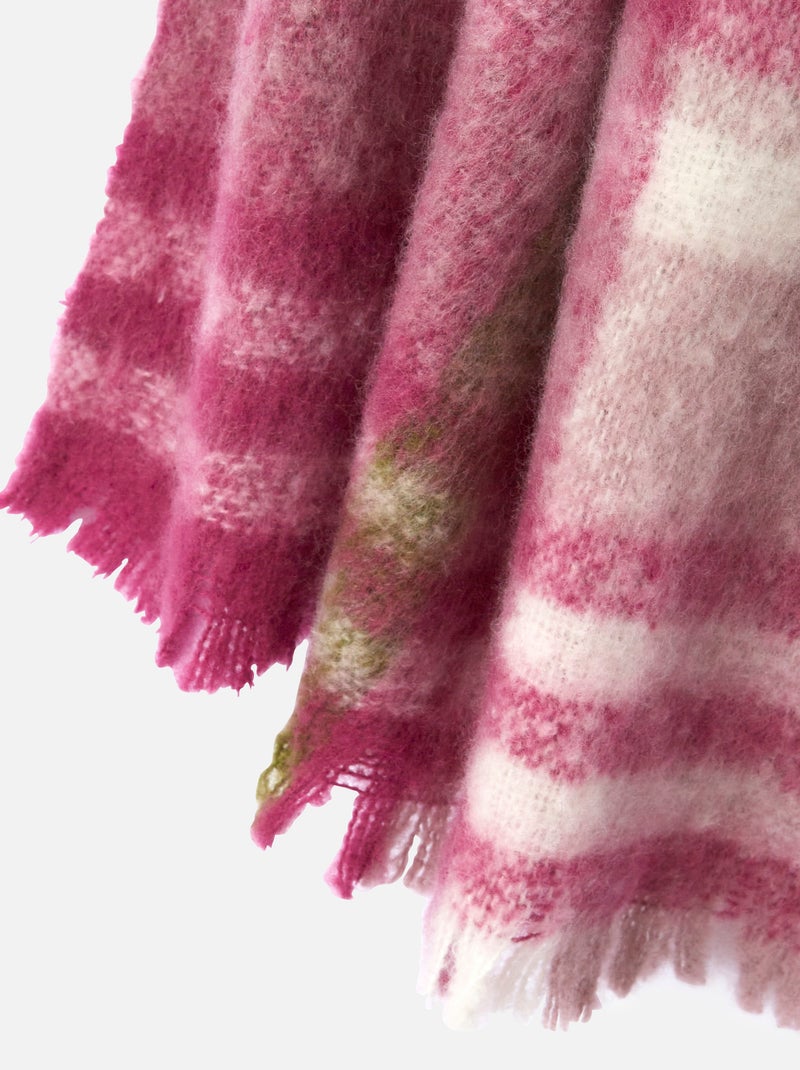 Echarpe moelleuse graphique - Damart Rose - Kiabi